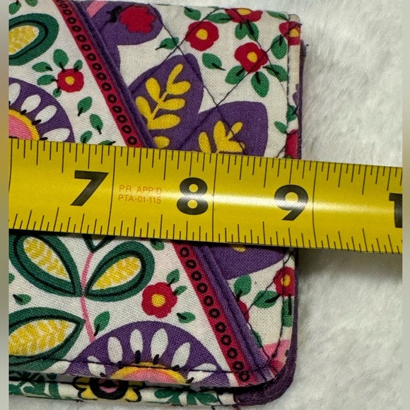Vera Bradley Mod Flowers Quilted Accordion Wallet Colorful Large Pretty Floral - Picture 11 of 12